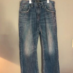 Men’s silver jeans